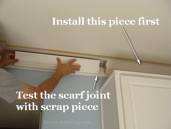 Kitchen Crown Molding Installation: The Last Piece Goes In - The Joy of ...
